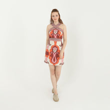 Load image into Gallery viewer, Paisley Print Halter Mini Dress