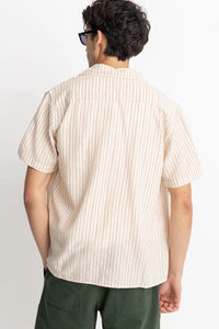 Vacation Stripe Ss Shirt Natural