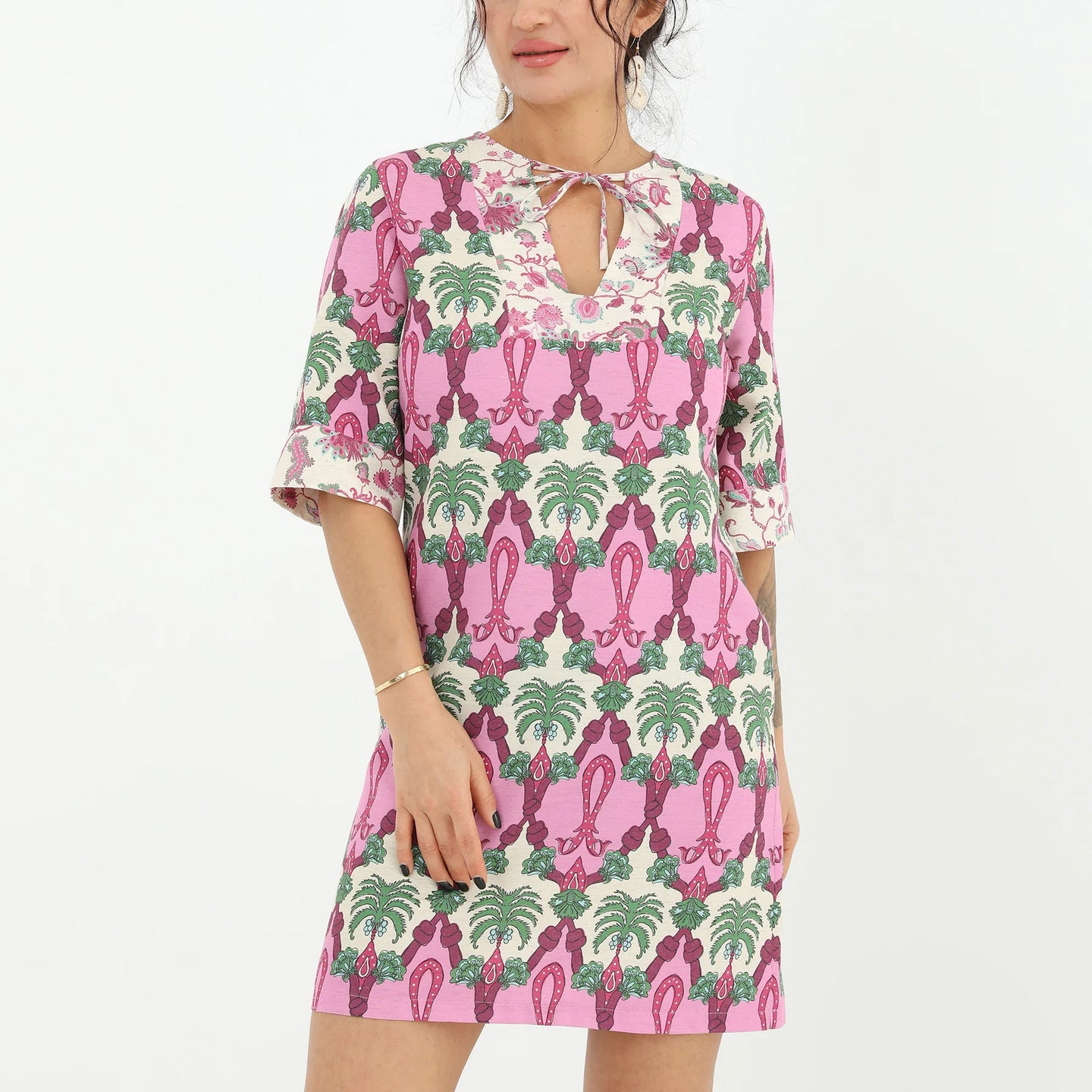 Violet Paisley Ibiza Tunic Dress