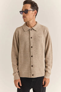 Mohair Button Up Knit Natural