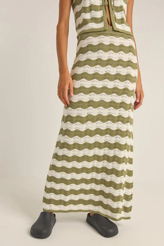 Carmen Stripe Knit Maxi Skirt