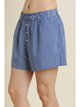 Load image into Gallery viewer, Navy Striped Boxer Short