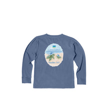 Load image into Gallery viewer, Youth Pacific Blue LS 2025 Christmas Tee