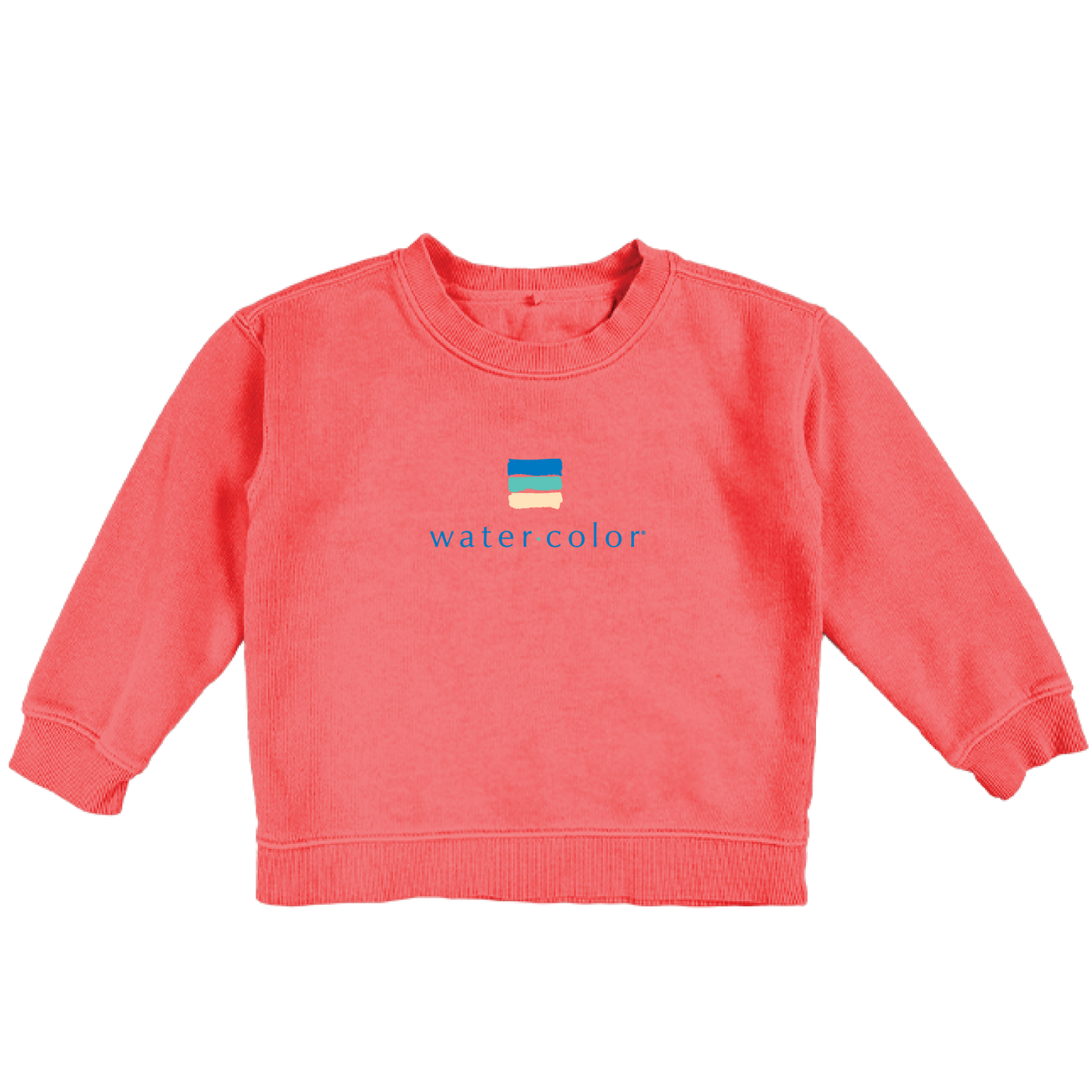 Toddler Neon Coral Fleece Crew