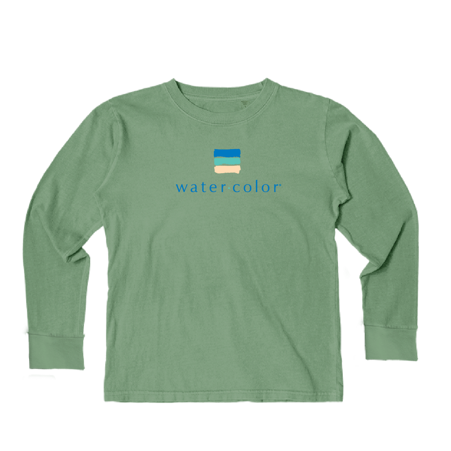 Youth Dorm Green LS Tee
