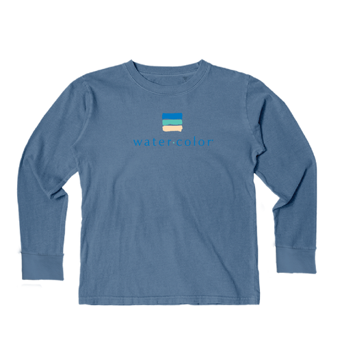 Youth Pacific Blue Long Sleeve Tee