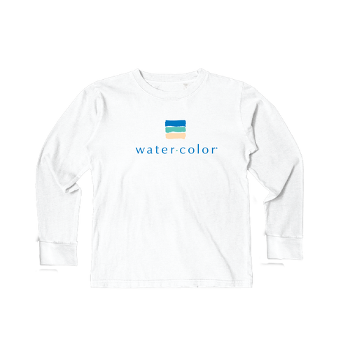 Youth White Long Sleeve Tee