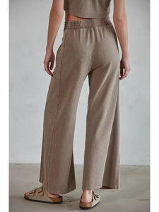 Mocha Knit Cotton Garment Dye Pant