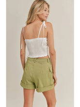 Load image into Gallery viewer, Lillie Tie Strap Crop Top