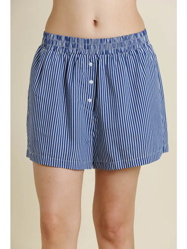 Navy Striped Boxer Short