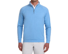 Load image into Gallery viewer, The Westland Quarter-Zip: Heathered Vista Blue