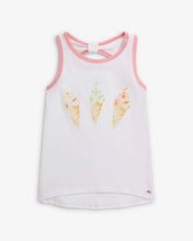 Load image into Gallery viewer, Girls Ice Cream White Hazel Top