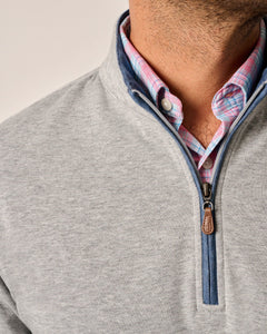 Light Gray Sully 1/4 Zip Pullover