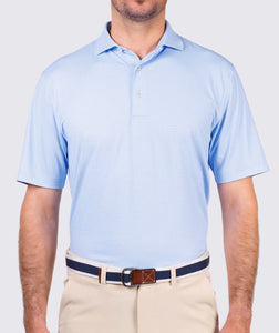 Luxe Blue Lennon Performance Polo