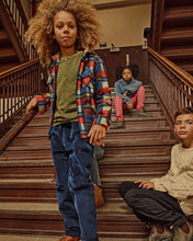 Load image into Gallery viewer, Cherry Blue Check Snow Fleece Shirt