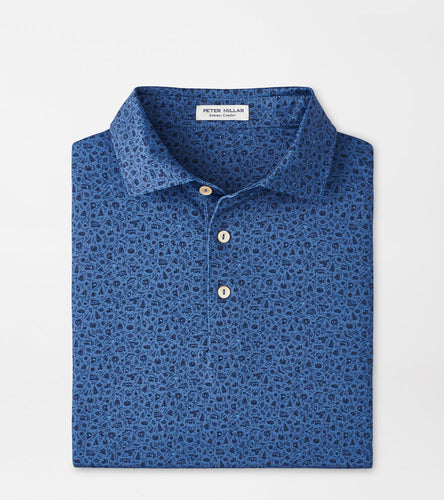 Blue Haze Lights Performance Jersey Polo