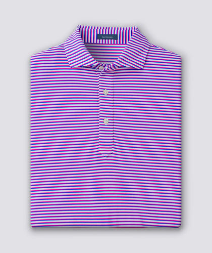 Plumeria Dean Stripe Polo