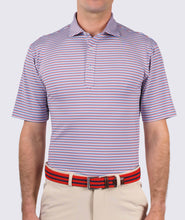 Load image into Gallery viewer, Luxe Blue Sherman Performance Polo