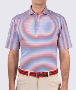 Luxe Blue Sherman Performance Polo