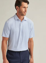 Load image into Gallery viewer, White Featherweight Stripe Polo