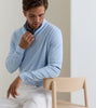 Stream Blue Perth Cross-Hatch Performance Quarter-Zip
