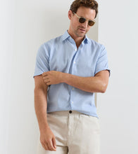 Load image into Gallery viewer, Coastal Stripe Cotton Lyocell Sport Shirt