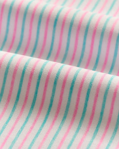 Porto Pink Performance Jersey Polo - Vik Stripe