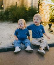 Load image into Gallery viewer, Youth Pacific Blue LS 2025 Christmas Tee