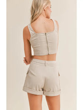 Load image into Gallery viewer, El Paseo Corset Top: Sand