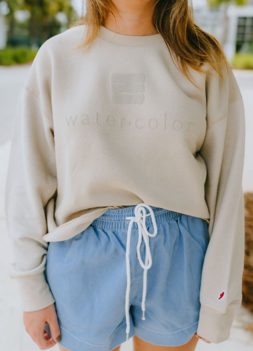 Beige Reverse Fleece Oversized Midi