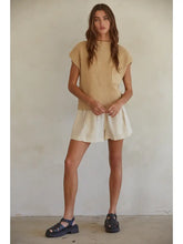 Load image into Gallery viewer, Natural Linen Elastic Waist Shorts