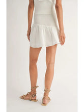 Load image into Gallery viewer, Picnics Asymmetric Smock Skirt: White