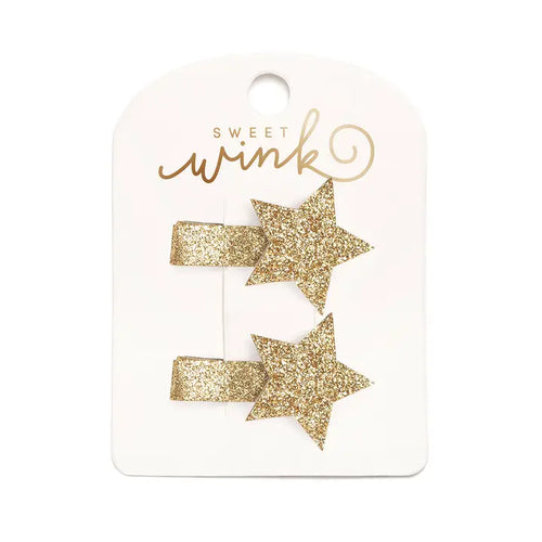Gold Star Christmas Clip Set