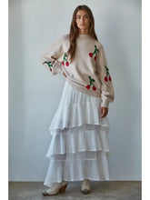 Load image into Gallery viewer, Cherry Knit Sweater Cherry Print