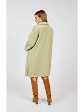 Load image into Gallery viewer, Sharon Buttoned Long Coat: Sage Green