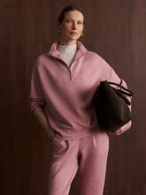 Load image into Gallery viewer, Rose Marl Hawley Half-Zip Sweat