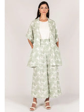 Load image into Gallery viewer, Leaf Print Linen Jacket