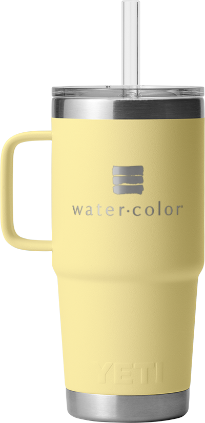 Yellow 25 oz Straw Mug