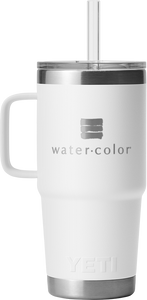 White 25 oz Straw Mug