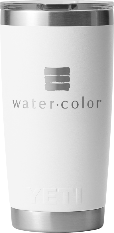 White Rambler 20 oz Tumbler