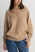 Load image into Gallery viewer, Moonstone Oversized V Neck Sweater