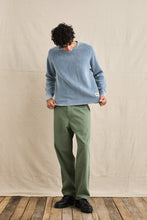 Load image into Gallery viewer, Washed Blue Polu Crew Knit