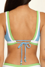 Load image into Gallery viewer, Sky Blue Coast Line Plunge Top