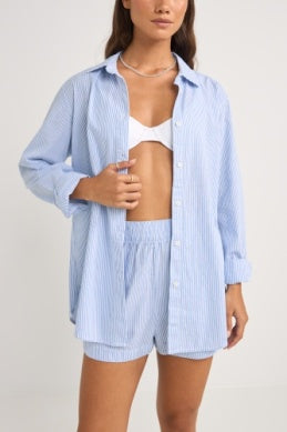 Blue Zephyr Stripe Shirt