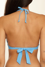 Load image into Gallery viewer, Sky Blue Fiesta Halter Top