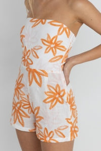 Sanctuary Floral Strapless Romper
