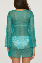 Load image into Gallery viewer, Peacock Golden Crochet Tunic