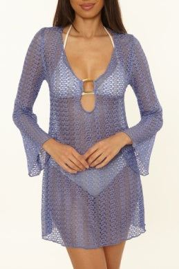 Coastal Golden Crochet Tunic