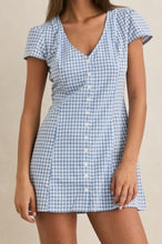 Load image into Gallery viewer, Lola Check Cap Sleeve Mini Dress