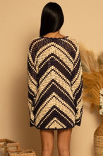 Load image into Gallery viewer, Nautical Bell Sleeve Crochet Dress